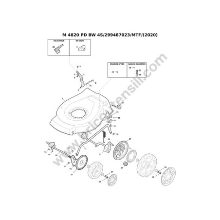 Mountfield Esploso M 4820 PD BW 4S