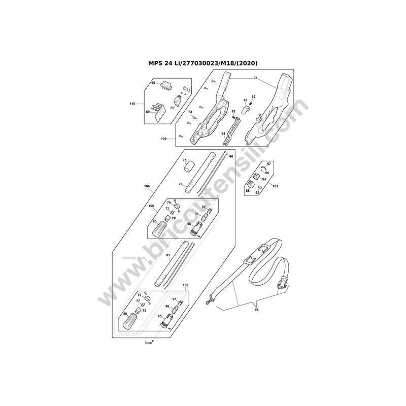 Mountfield Esploso MPS 24 Li