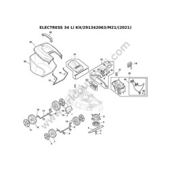 Mountfield ELECTRESS 34 Li Kit Drawing
