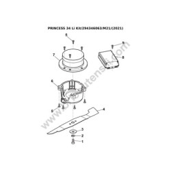Mountfield Esploso PRINCESS 34 Li Kit - 3