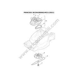 Mountfield PRINCESS 38 Drawing