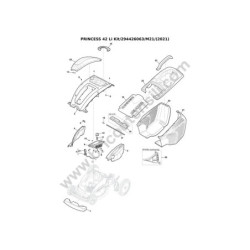 Mountfield Esploso PRINCESS 42 Li Kit - 1