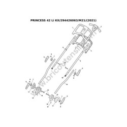 Mountfield PRINCESS 42 Li Kit Drawing