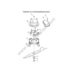 Mountfield Esploso PRINCESS 42 Li Kit - 3