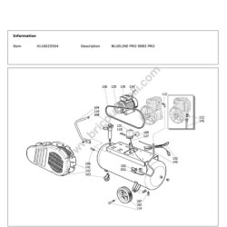 CECCATO BLUELINE PRO 90B3 PRO - Parts diagram 1