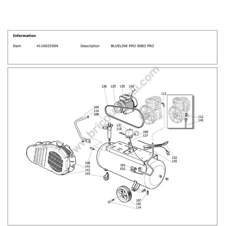 CECCATO BLUELINE PRO 90B3 PRO - Parts diagram 1