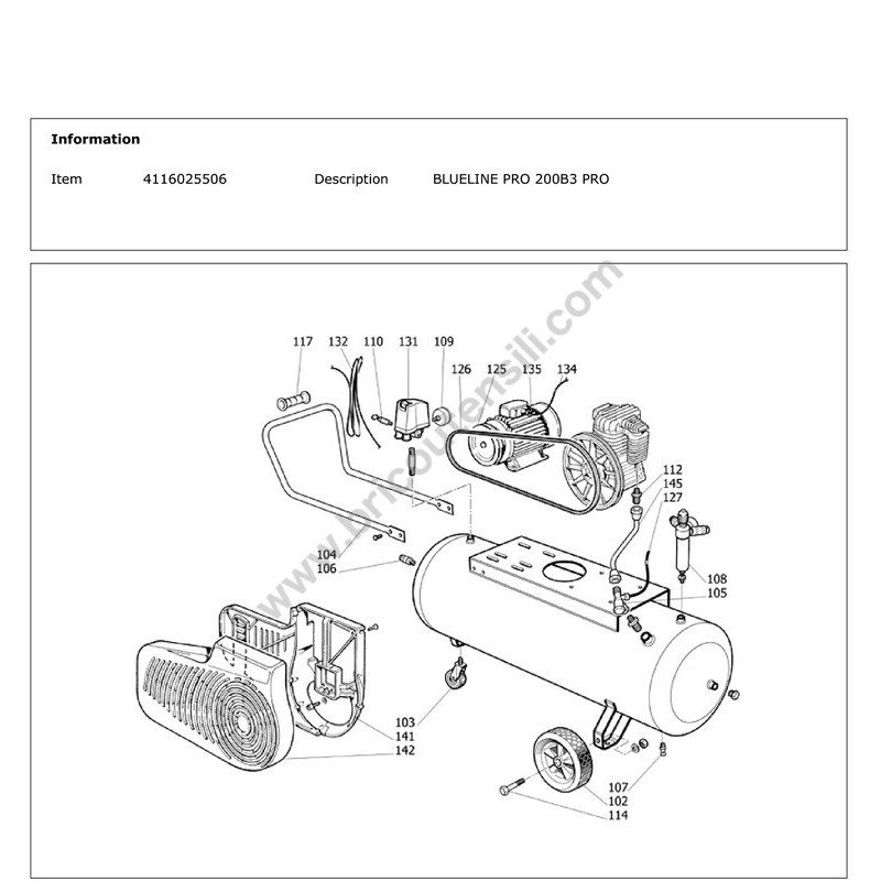 Ceccato BLUELINE PRO 200B3 PRO - Esploso 1