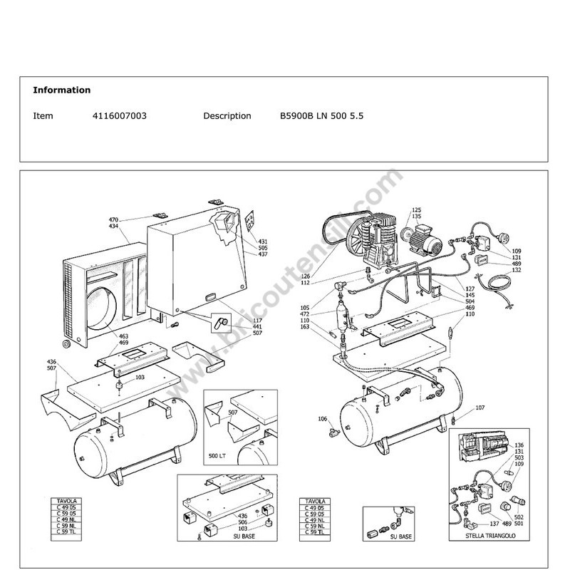 ABAC B5900B LN 500 5.5 - Esploso 1