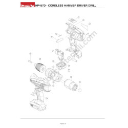 Makita Esploso HP457D