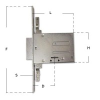Locks-Mortice Version art.663.301 Iseo