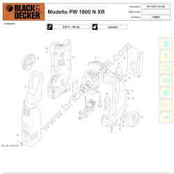 Black&Decker Spare Parts for Pressure Washer PW1800 N XR