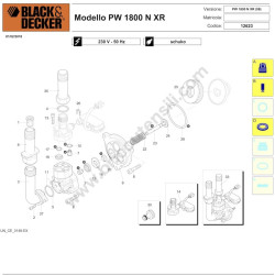 Black&Decker Esploso PW1800 N XR - 1