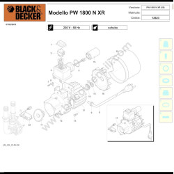 Black&Decker Esploso PW1800 N XR - 2