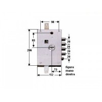 Mortice Version Double Sided Lock 71112DE Dierre
