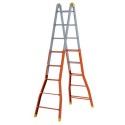 Telescopic Steel ladder certified EN131