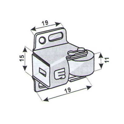 Doorstop Catch Type Mini Latch