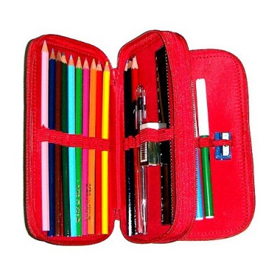 Box With School Accessories Time