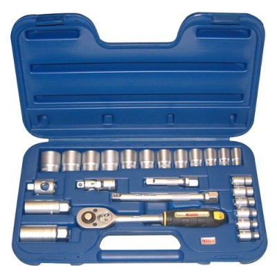 25 Pcs Socket wrenches 3/8'' Norwik
