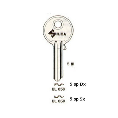 Universal Flat keys for cylinder locks series Small