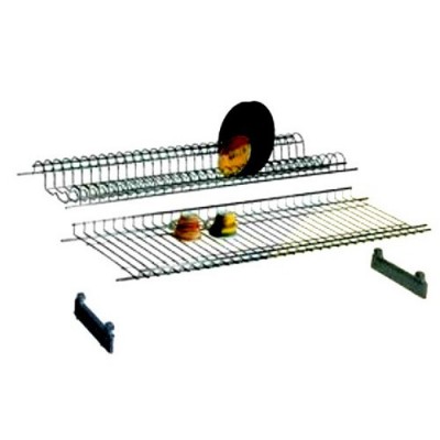 Scola Piatti in Kit con Supporti in PVC Senza Vassoio
