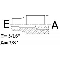 Toolholder socket A1/4"-E1/4"