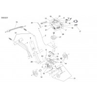 Coppia Frese per Motozappa Valex Mill 50 - Mill 40 - Einhell BMH 40-36 - Garland GA0174 - Esploso