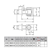 Cardine per Cancelli Comunello art.120