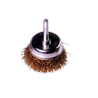 Cup Brush Steel Crimped Wire With Shank Axel FU1715