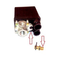 Pressostato Monofase per Compressore con Valvola Scarico in Ottone