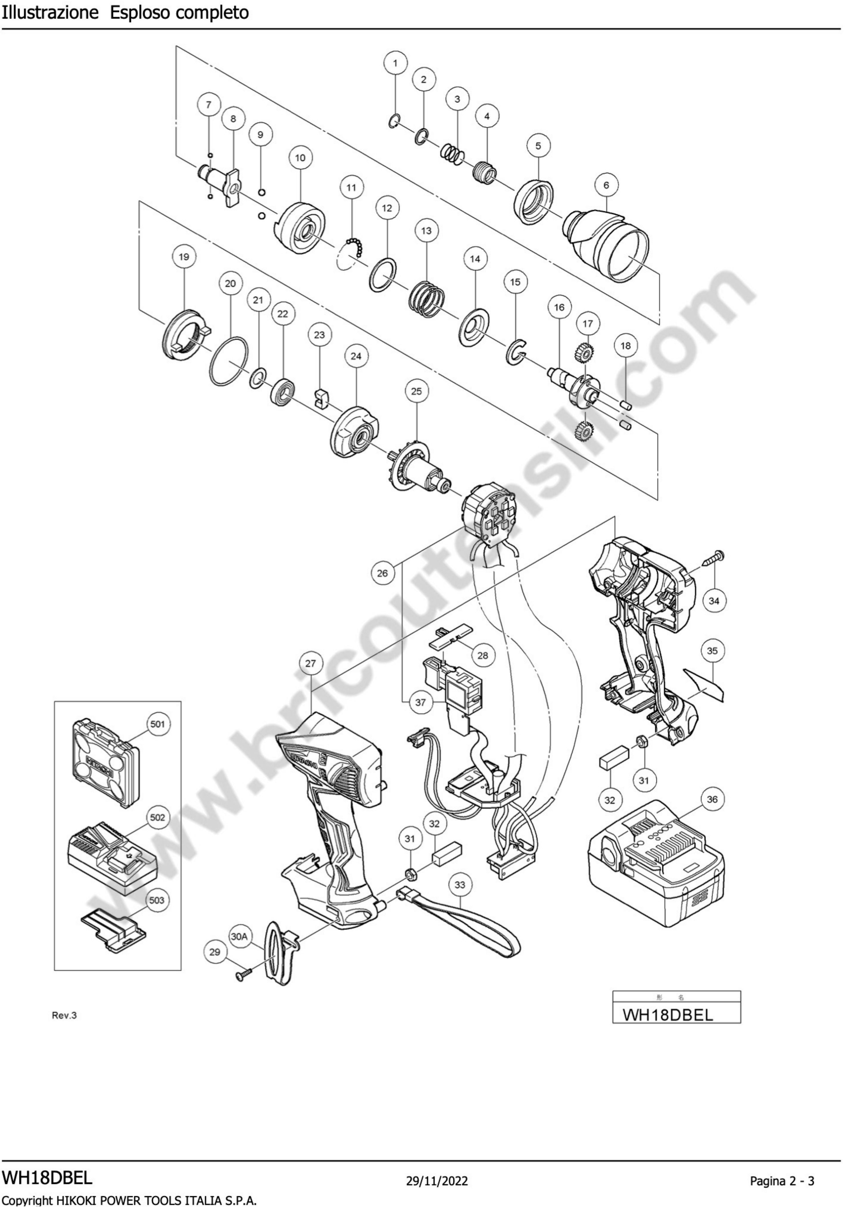 Esploso pagina 1