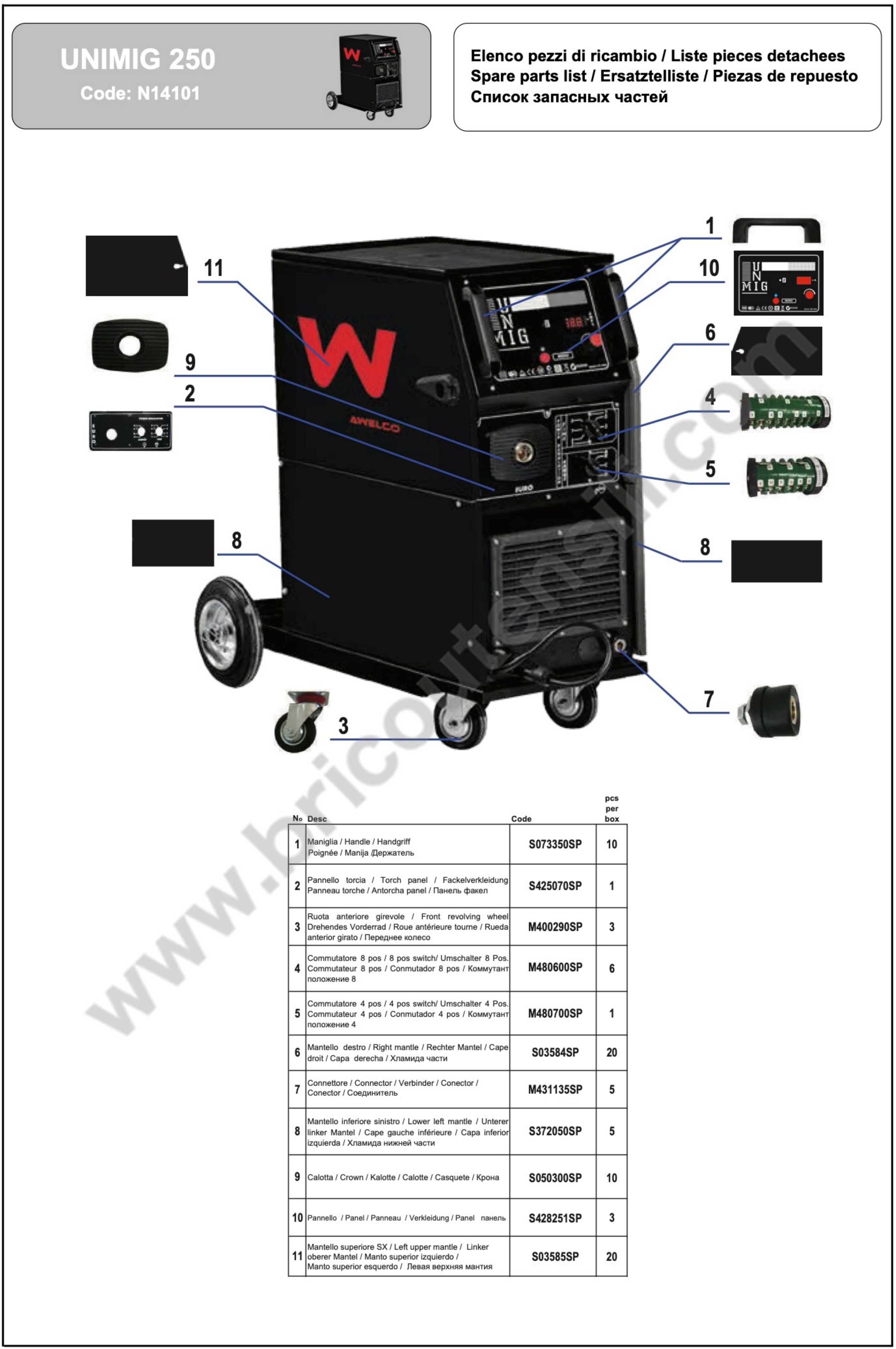 Esploso pagina 1