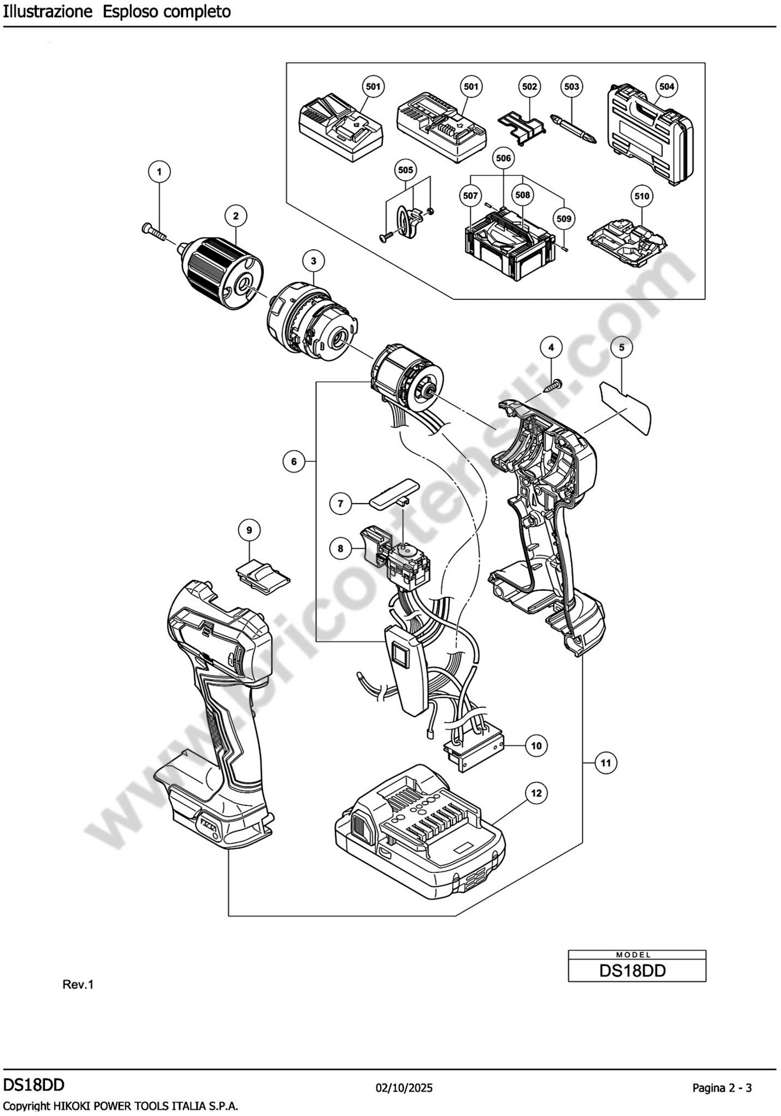 Esploso pagina 1