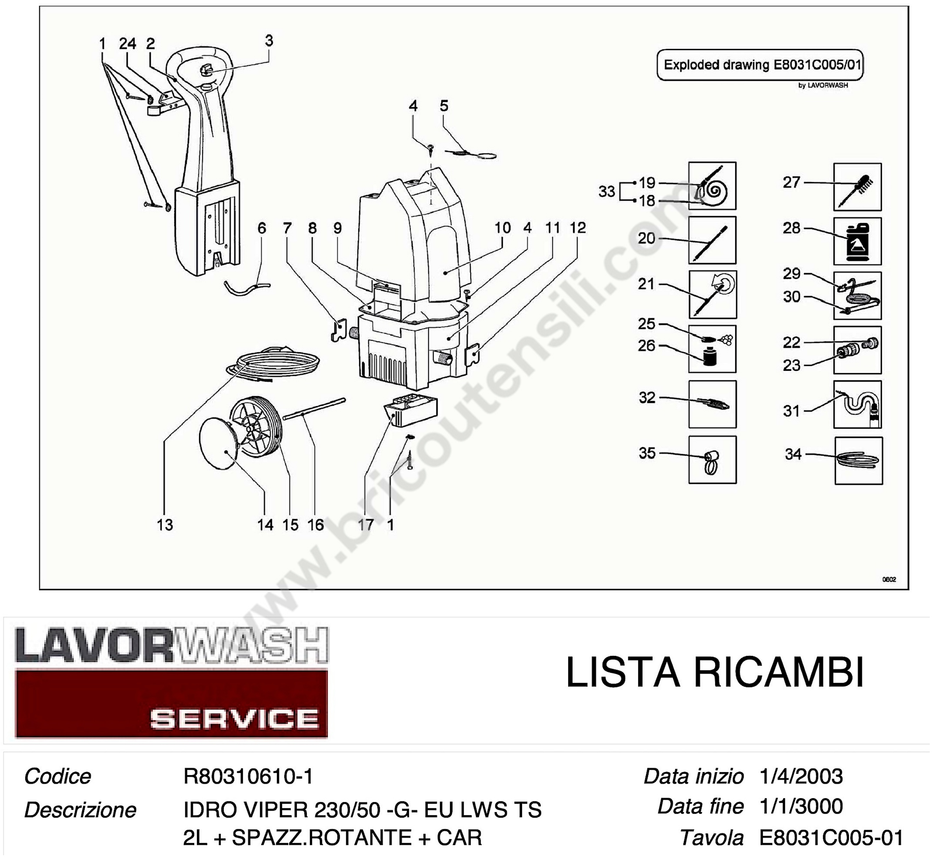 Esploso pagina 1