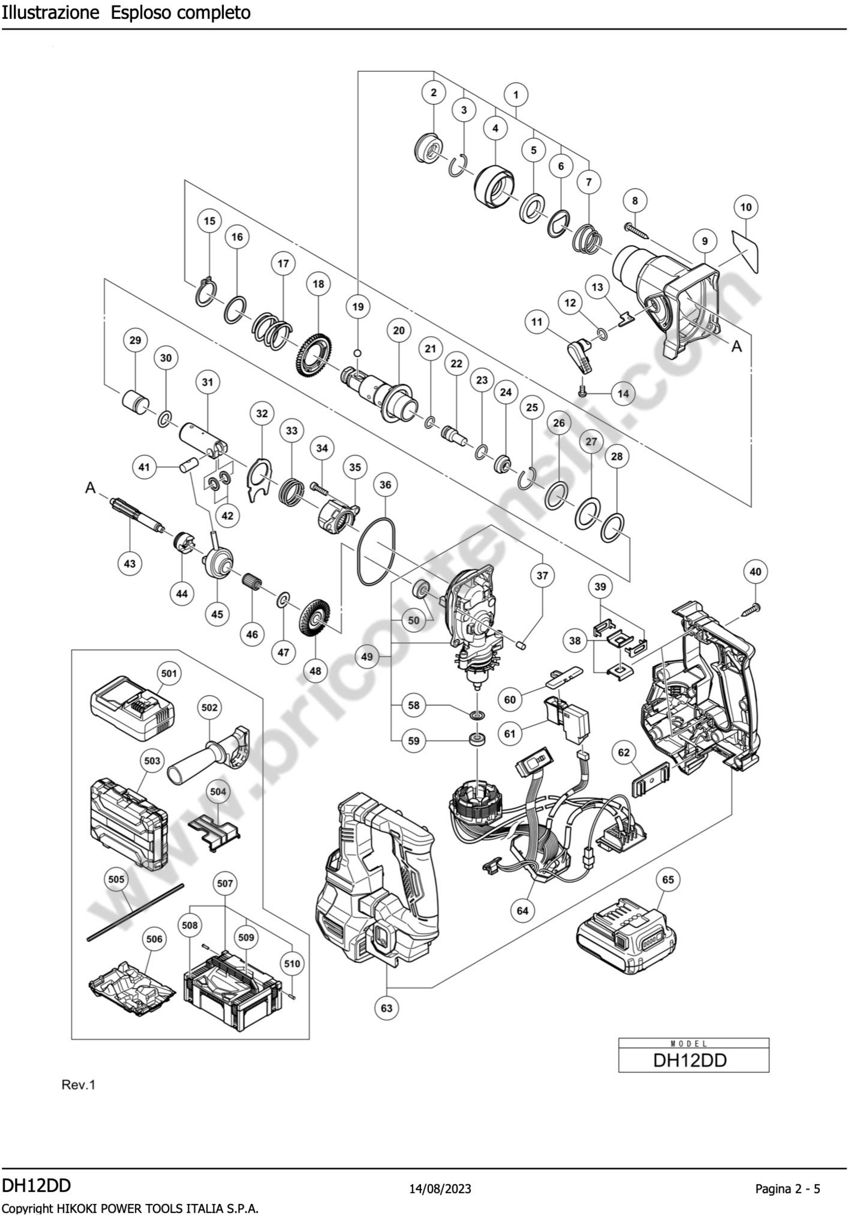 Esploso pagina 1