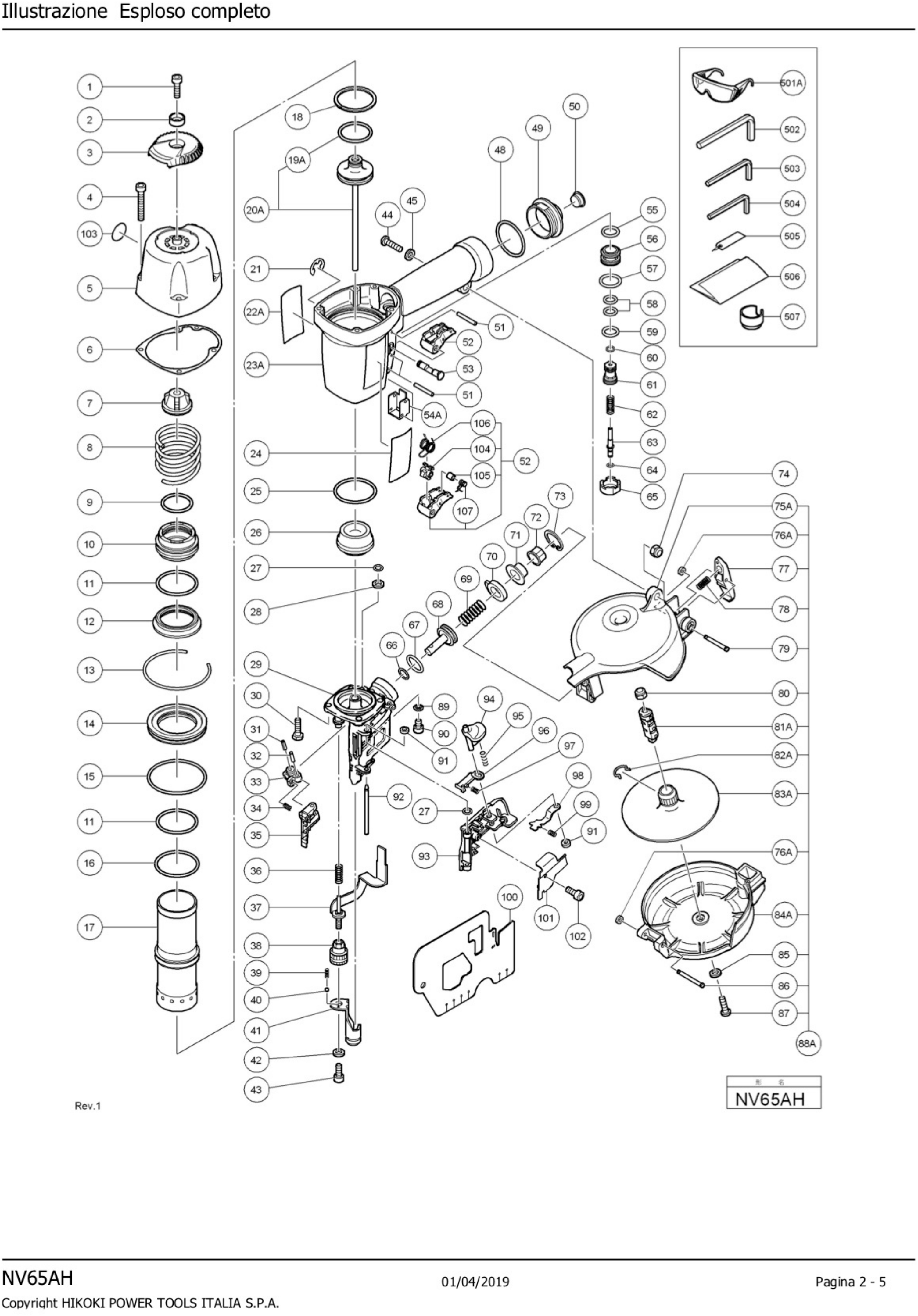 Esploso pagina 1