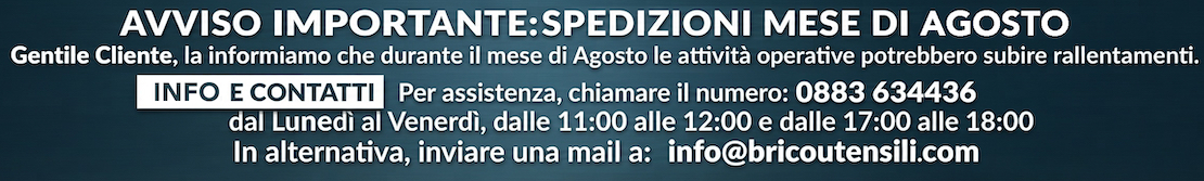 Chiusura Estiva Mese di Agosto